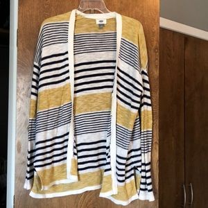 Old Navy Striped Cardigan